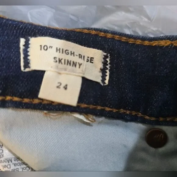 Madewell 10" High-Rise Skinny Jeans NWT size 24 - Picture 5 of 6